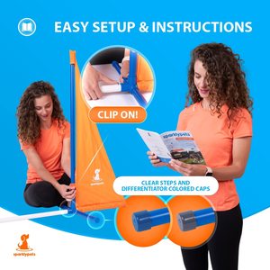 Cours complet d'équipement d'entraînement d'agilité pour chiens en plein air Poteaux <span class=keywords><strong>de</strong></span> tissage en métal et en plastique Boîte <span class=keywords><strong>de</strong></span> pause et tunnel - Product Image 6