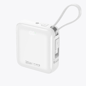 Power Bank con Display LED 10000mAh, Cavo USB-C Retrattile, Ricarica Rapida 35W per Laptop/Telefono/Switch - Product Image 1
