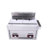 Friteuse à gaz professionnelle encastrable 6L+6L Garri Frymaster pour poulet frit à l'air chaud