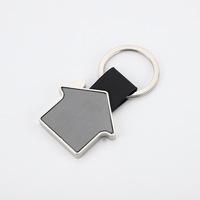 Porte-clés en métal personnalisé tendance, design maison, porte-clés de marque, porte-clés triangle maison