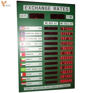 Panneau d'affichage personnalisé à LED sur écran numérique sur le taux de change des devises étrangères Panneau publicitaire numérique indicateur à LED - Product Image 2