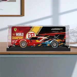 Vitrina Acrílica Transparente para Figuras de Autos Deportivos 499P y <span class=keywords><strong>LEGO</strong></span> 77261, Caja a Prueba de Polvo para Almacenamiento de Figuras - Product Image 1