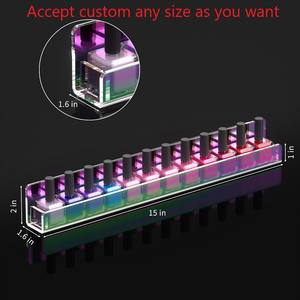 Estantes flotantes <span class=keywords><strong>de</strong></span> acrílico iridiscente <span class=keywords><strong>de</strong></span> arco iris <span class=keywords><strong>de</strong></span> neón, estante <span class=keywords><strong>de</strong></span> exhibición <span class=keywords><strong>de</strong></span> pared <span class=keywords><strong>de</strong></span> baño moderno para decoración del hogar con estilo - Product Image 4