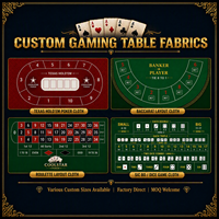 Paño de Mesa de Blackjack Personalizado 240x120cm, Tapete de Fieltro Impermeable y Resistente al Fuego para Póker, 7 Jugadores, Logotipo OEM, Proveedor para Sala de Juegos en Casa