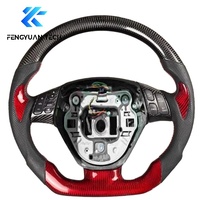 Volante de Coche Personalizado de Cuero y Fibra de Carbono Forjada para Mazda 3 6 5 8 CX5 RX7 MX5 CX90 BL GH GG GY CX7 RX8 2003 2015