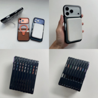 Étui de téléphone magnétique sans fil de luxe mat avec support pliable et rotatif antichoc pour iPhone 17 15 16 18 Pro Max