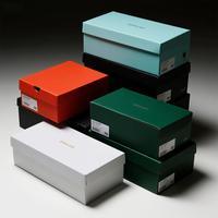 Boîtes à chaussures pliables en carton personnalisées avec logo, étanches, en matériaux recyclés, pour chaussures et chaussettes, vente en gros