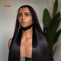 Pelucas de Cabello Humano Natural Virgen Vietnamita Liso Extremo con Encaje Frontal de Fábrica Vietnamita para Salones de Belleza