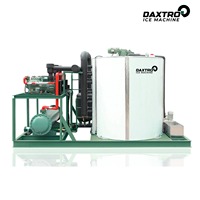 Machine à glace en paillettes industrielle de 50 tonnes, refroidie par eau, fonctionnement continu 24h/24, pour la refroidissement des barrages, des ports océaniques et des mines