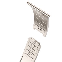 Bracelet de montre intelligente de luxe en acier inoxydable respirant à libération rapide pour Watch Ultra 49 mm