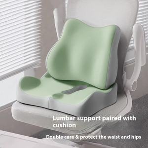 جلسة طويلة في المكتب مع رغوة الذاكرة ، وسادة تخفيف الضغط على عظم الظهر بطيئة الارتداد وسادة الورك - Product Image 1