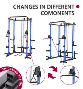 鉄製スミスマシン多機能スクワットラックジム機器腕をターゲットにしたホームワークアウト用胸脚 - Product Image 4