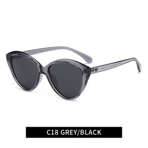 แว่นกันแดดทรงแคทอายแบบเต็มกรอบสไตล์เกาหลี ป้องกันรังสียูวี สำหรับทุกเพศ ดีไซน์หรูหรา ทรงเว้า โพลาไรซ์ เหมาะสำหรับกิจกรรมกลางแจ้ง - Product Image 3