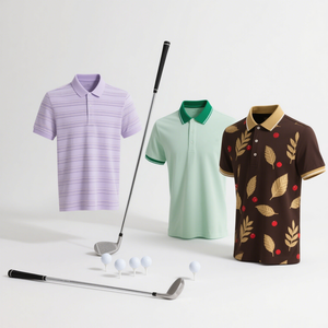 Camiseta de Golf de Secado Rápido con Protección Solar UPF 50, de Poliéster y Elastano, con Logotipo Personalizado de Alta Calidad, para Hombre - Product Image 3