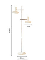 CHUSE Lampe de table LED en verre nordique avec haute lumière Hôtel de luxe Chevet Décoration intérieure Style traditionnel Alimentation AC Art Design