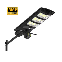 Noston E300 Solar Street Lump avec caméra de sécurité 2 en 1 Wifi 4G 3MP Monitor CCTV IR Night Vision Motion Tracking Outdoor Cam