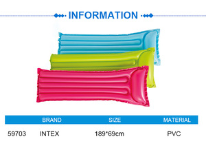 INTEX 59703, colchón flotante de agua inflable para adultos, cama flotante para piscina, alfombrilla para piscina, tumbona flotante, puede sentarse o acostarse - Product Image 2