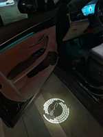 Lampe de bienvenue pour portière de voiture en verre, projecteur HD, interface véhicule d'origine, branchement direct, éclairage de courtoisie automatique