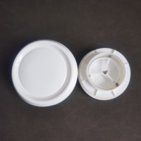 Grille de ventilation murale en plastique imitation porcelaine, diffuseur décoratif rond blanc pour plafond, sortie de climatisation HVAC pour la maison