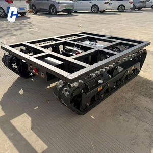 Châssis à chenilles en caoutchouc électrique télécommandé, châssis à moteur hydraulique, personnalisation des chenilles, plateforme de fondation, ingénierie - Product Image 5