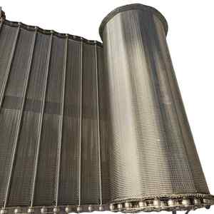 Cinta transportadora de malla de alambre de cifrado de espiga personalizada para alimentos y cosas pequeñas cinta transportadora de equilibrio compuesto de eslabones de cadena - Product Image 4