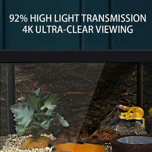 파충류 유리 탱크 전체 유리 측면 사용자 지정 파충류 유리 케이지 블랙 파충류 탱크 - Product Image 2