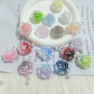 Accessoires de fabrication de bijoux et de coques de téléphone DIY : Résine plastique, Résine de rose, Résine de moulage, avec effet lumineux scintillant et motif Jasmin - Product Image 4