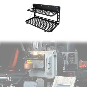 Table pliante double LUMA Steel 4x4 tout-terrain pour hayon, compatible Bronco 2021-2024 2/4 portes - Product Image 1