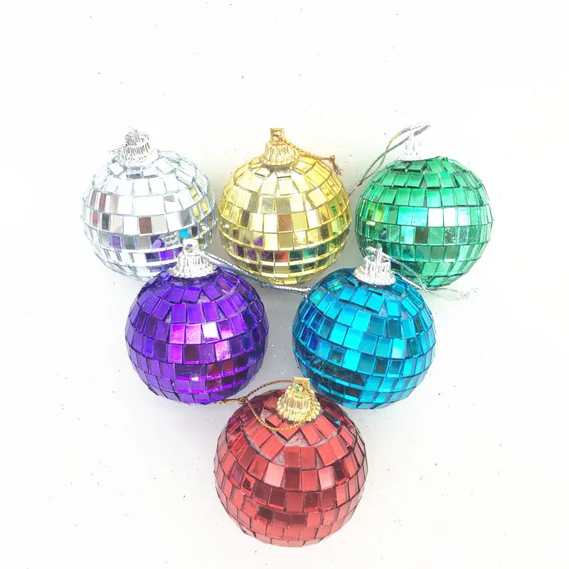 Hot sales Disco Espelho Reflexivo Disco Ball Árvore De Natal Pendurado Bolas Ornamentos Pingentes Para Decoração Do Partido