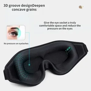 3D Rebound <b>Memory</b> Foam Sleeping & Eye Shade with Light Blocking Four Seasons Use Casual Style for Sleep Aid - Product Image 6