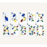 Holly Jolly Ensemble de Mahjong Américain de Noël à 5 couches, 160 tuiles en acrylique, thème Casse-Noisette Festif, pour cadeau