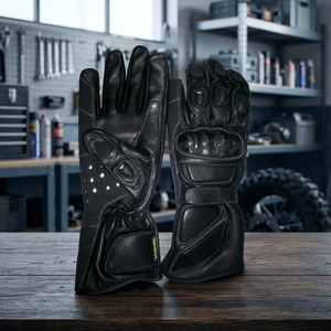 Meilleures ventes : Gants de moto Keven KI-127 noirs en cuir de vachette, pleine doigture, imperméables, compatibles écran tactile, pour l'extérieur - Product Image 4