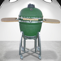 AUPLEX - Parrilla Kamado de Carbón para Exteriores, de Cerámica y Hierro, Estilo Coreano Moderno, de 21 Pulgadas, para Jardín, Barbacoa, Fiestas en el Patio Trasero