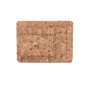For Boshiho Minimalist Cork Card <b>Holder</b> with RFID Custom Logo ID Window Magnet Money Clip Open Short <b>Wallet</b>-Eco-Friendly - Product Image 5