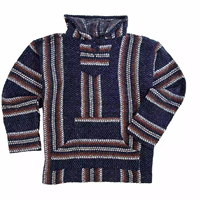 Sweat-shirt poncho Rasta personnalisable 5XL 100% coton Jerga Sweats tactiques Laine mexicaine Baja Hoodie pour hommes