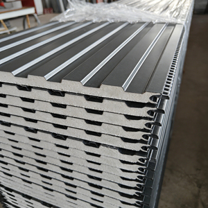 Panel <span class=keywords><strong>de</strong></span> Pared Sándwich <span class=keywords><strong>de</strong></span> PU Ignífugo e Impermeable <span class=keywords><strong>de</strong></span> 16 mm, <span class=keywords><strong>Espuma</strong></span> <span class=keywords><strong>de</strong></span> Poliuretano Ligera para Decoración <span class=keywords><strong>de</strong></span> Paredes Exteriores Prefabricadas - Product Image 3