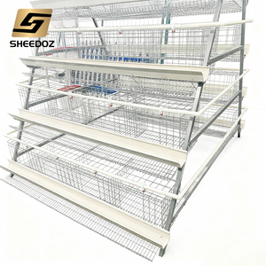 Cage à batterie galvanisée pour poules pondeuses de type A pour élevage avicole, <span class=keywords><strong>vente</strong></span> de cages pour poules pondeuses - Product Image 2
