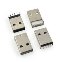 Enchufe de pegamento blanco y negro, 90 grados, conector macho