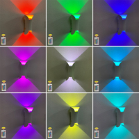 Éclairage RGB 6W pour bar et KTV, lampe de chevet moderne à intensité variable avec contrôleur, lumière décorative multicolore 16 couleurs
