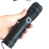 Lampe de poche LED en aluminium haute luminosité, torche, utilisant une batterie rechargeable Li-ion 18650 ou 26650