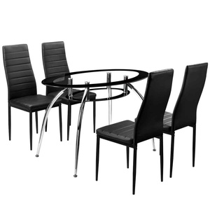 Verre trempé table à manger et chaises beaucoup de styles à choisir - Product Image 2