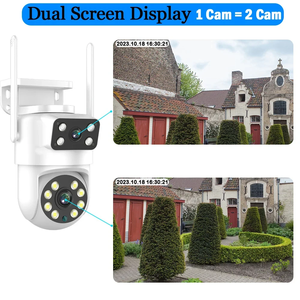 Système de caméra de sécurité d'extérieur 4K à double objectif 8MP <span class=keywords><strong>Alarme</strong></span> intelligente de suivi automatique humain <span class=keywords><strong>Kit</strong></span> NVR sans fil 8CH Wifi Ptz Caméra Système de vidéosurveillance - Product Image 5