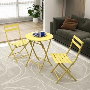 Folding Outdoor Cafe Dinning <strong>Bistro</strong> <strong>Table</strong> <strong>and</strong> <strong>Chairs</strong> Set - Product Image 5