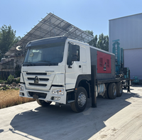 Pompe de forage de puits d'eau sur camion hydraulique personnalisée, moteur diesel, profondeur 400m, haute efficacité, ISO9001