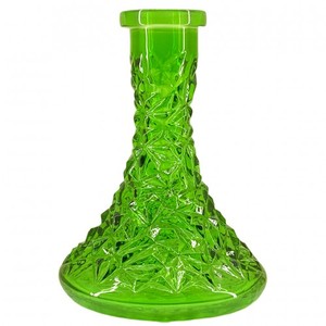 Base de vase à chicha en verre cristal <span class=keywords><strong>CAESAR</strong></span> ROCK, forme triangulaire, vente en gros, technique miroir - Product Image 4