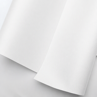 Tissu en nylon 420D enduit de TPU double face de couleur blanche, tissu thermoplastique polyuréthane soudable et étanche à l'air