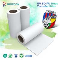 Film de transfert PU gaufré 3D multi-épaisseurs, largeur 30, 31, 60 cm, résistant aux basses températures, forte résistance à la décoloration, pour encre d'étiquettes 3D