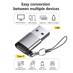 Tốc Độ Cao Truyền Dữ Liệu Loại C Để USB 3.0 3.1 OTG Power Supply <span class=keywords><strong>Adapter</strong></span> Sạc Cho Máy Tính Xách Tay Với Dây & USB Loại C Cắm - Product Image 3