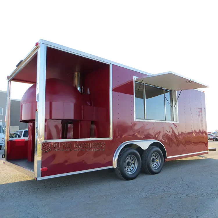 Carrito personalizado para barbacoa, camión de comida móvil barato, camión de helados, remolque de licencia de comida para porche, Pizza y perro caliente