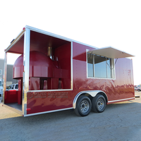 Chariot personnalisé pour barbecue, pizza, hot-dog, concession de porche de barbecue, camion de nourriture mobile bon marché, camion de crème glacée, remorque de pizza alimentaire